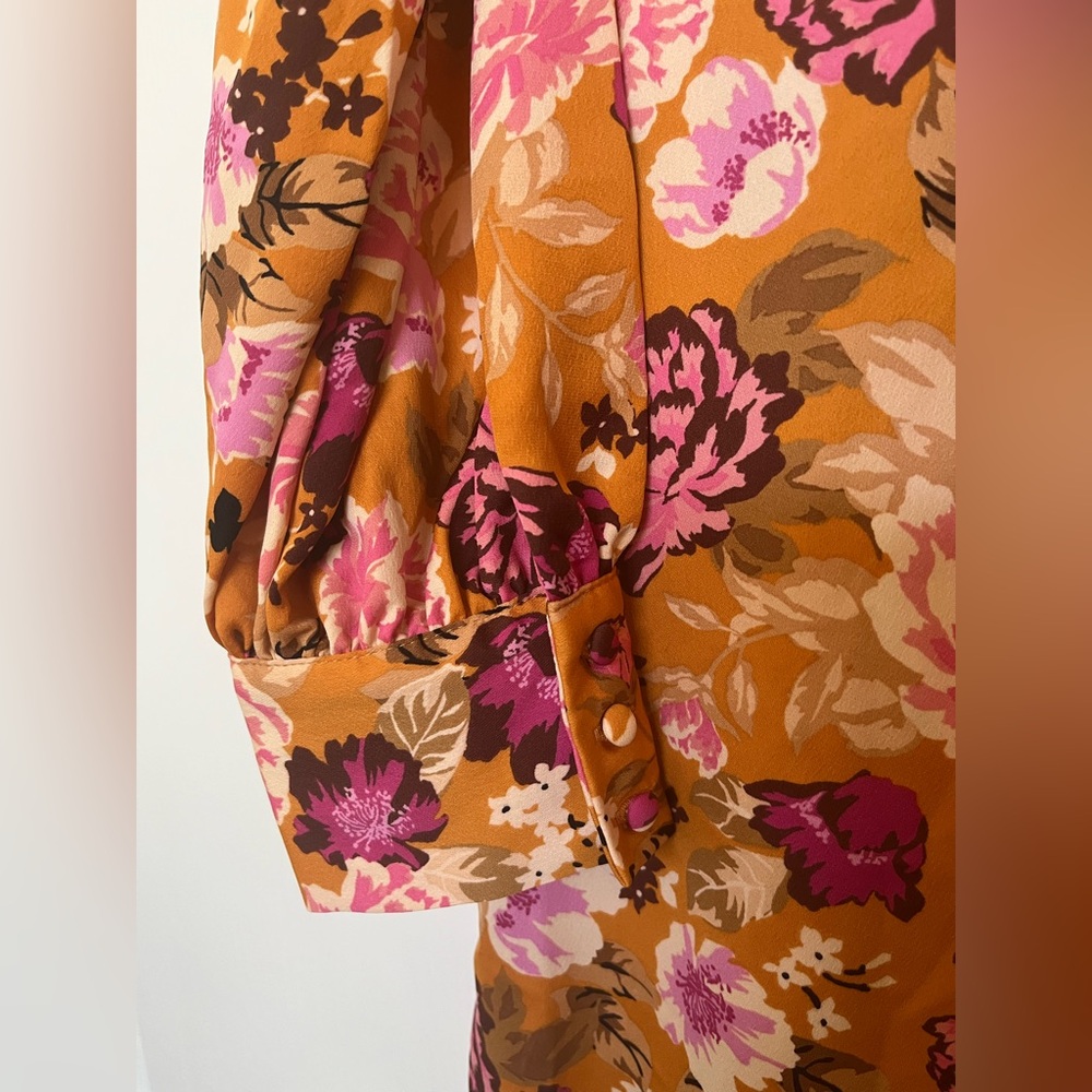 Floral Orange Dress - Picture 5 of 7